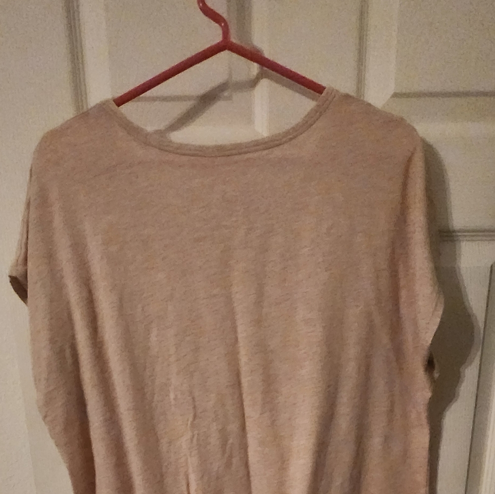 Tan and pink top